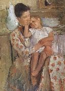 Mary Cassatt Amy and her child Sweden oil painting artist